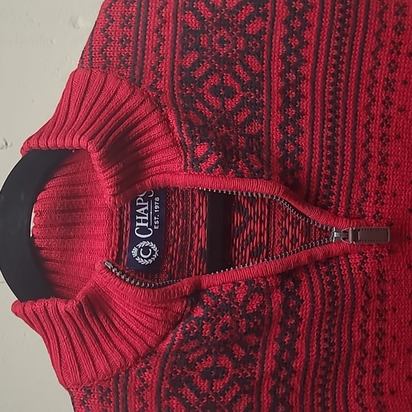 Chaps Ralph Lauren 100% cotton quarter zip sweater - Picture 2 of 5